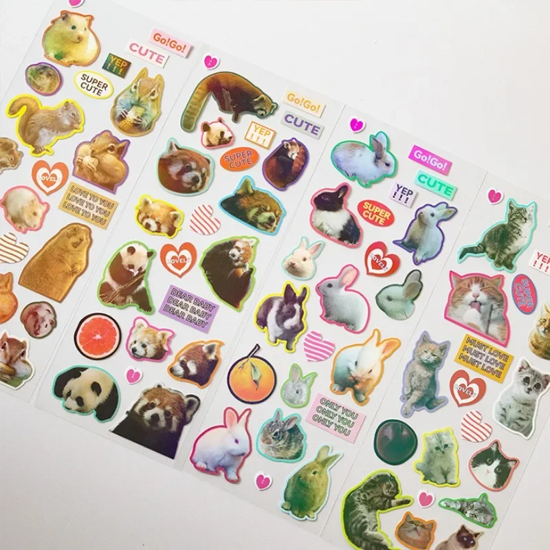 Zoo Party Games - Diy stiker 1 lembar stiker lucu