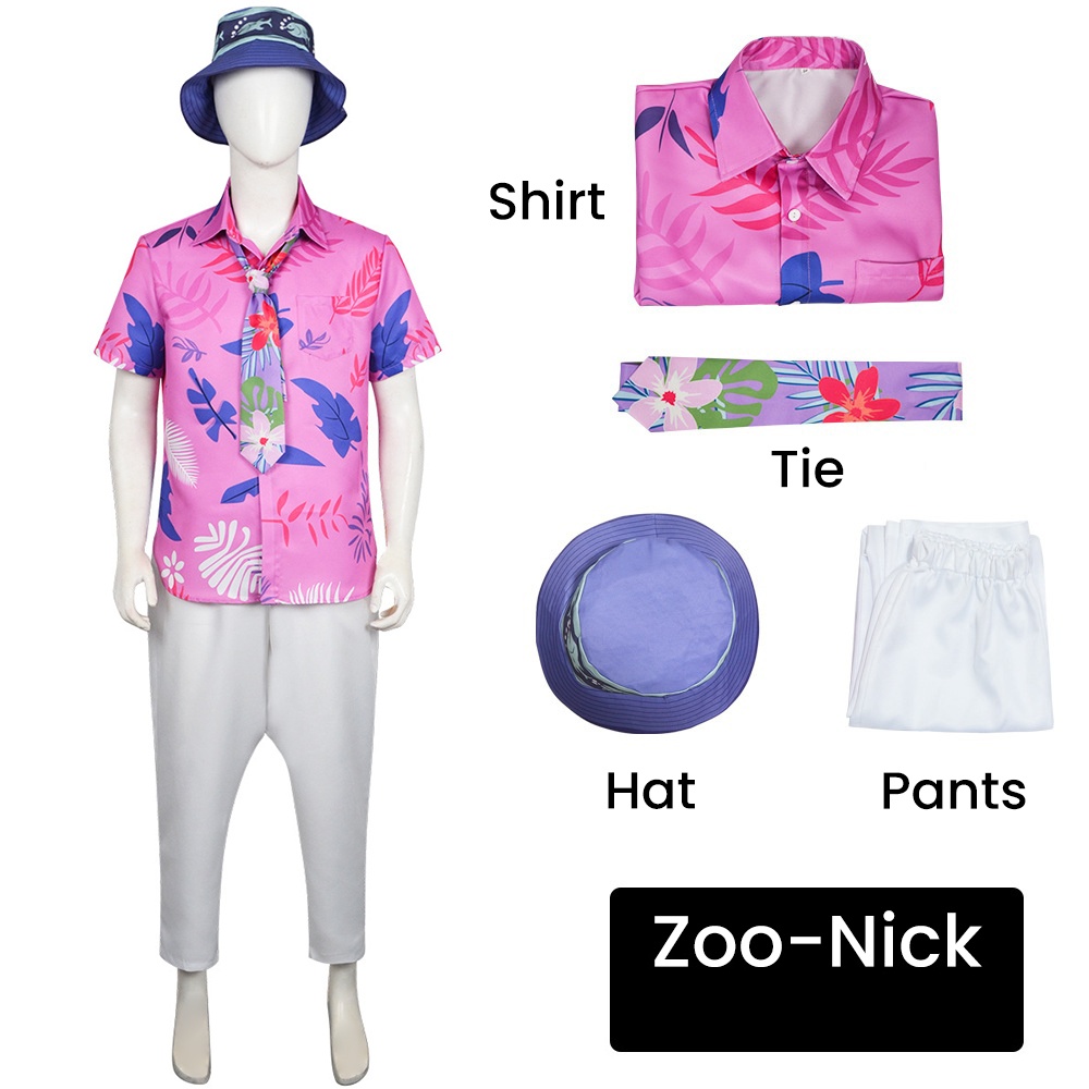 Zoo Party Games - Kostum Cosplay Film Zoo Nick Wilde