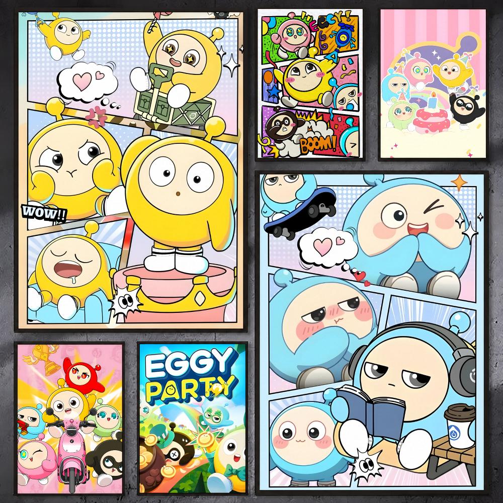 Party Games Eggy - Poster Permainan Pesta Eggy Kualitas HD,