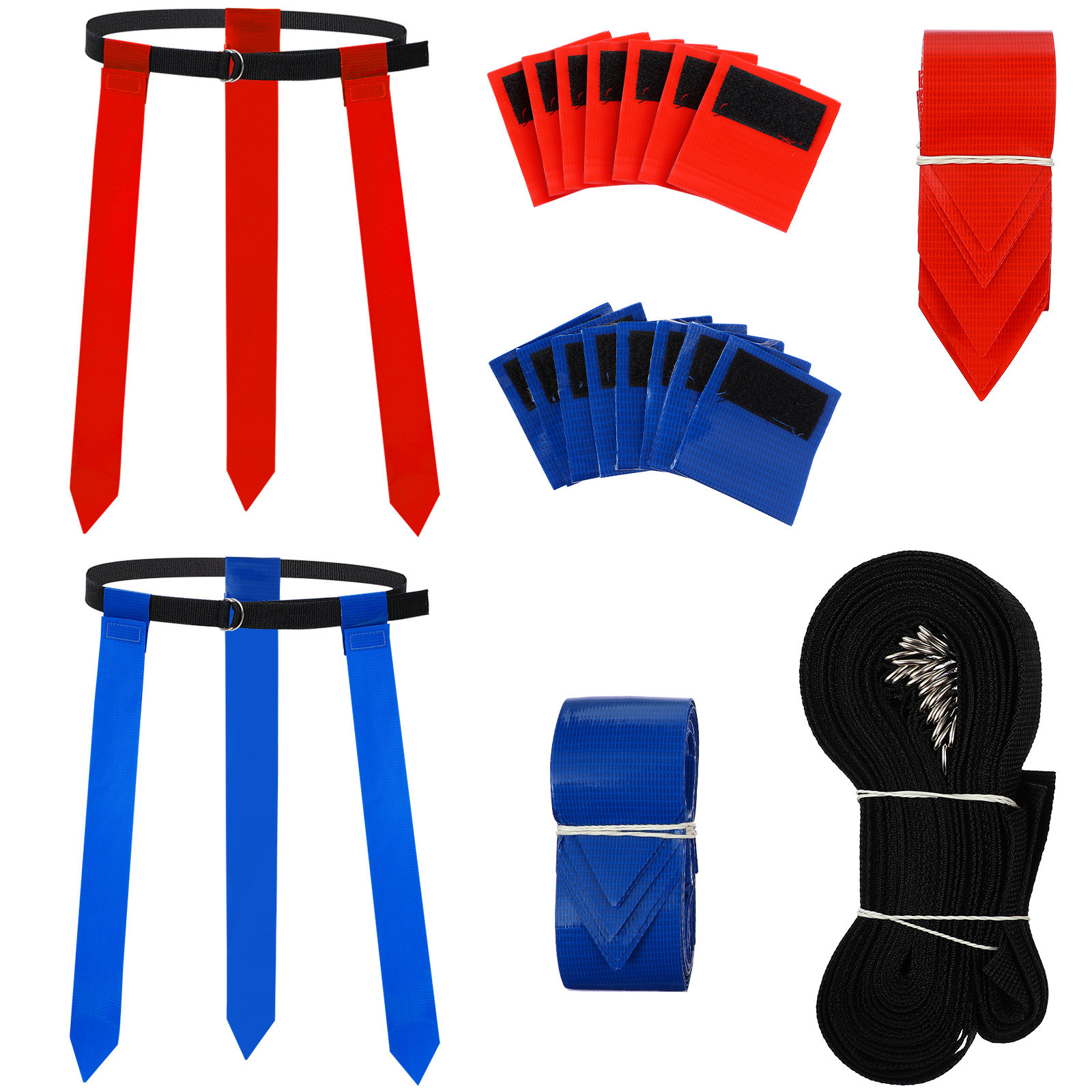 Capture Flag Set - 10Pcs Sabuk Bendera Sepak Bola dengan