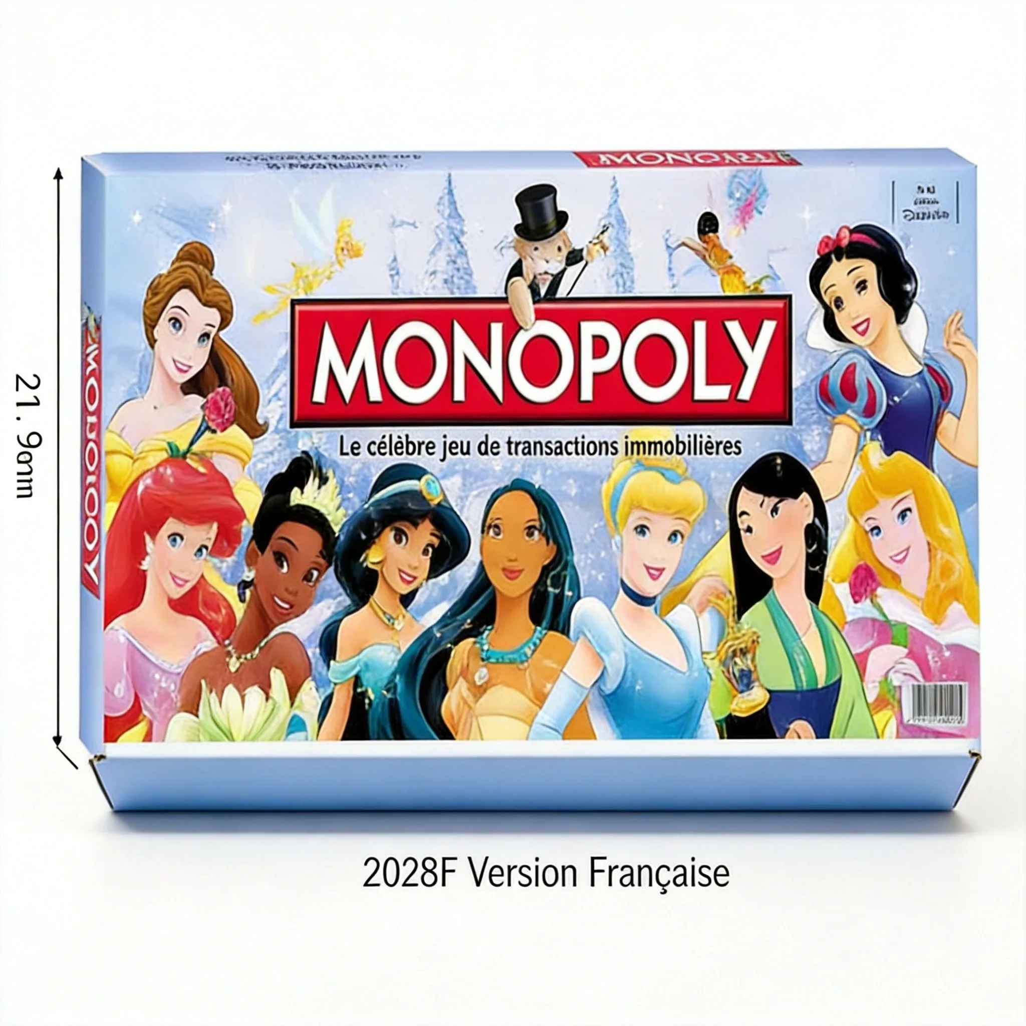 Hasbro Game Monopoly - MONOPOLY Princesses Disney Karya Seni Eksklusif
