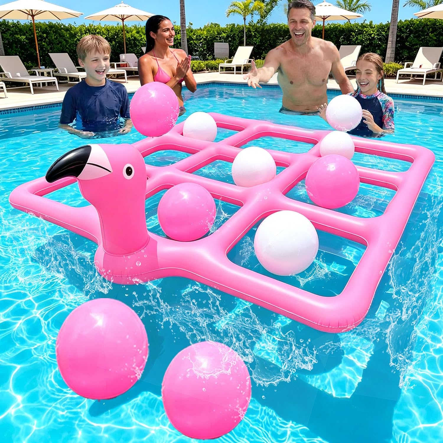 Tic Tac Toe Giant - Set Tic Tac Toe Flamingo Raksasa