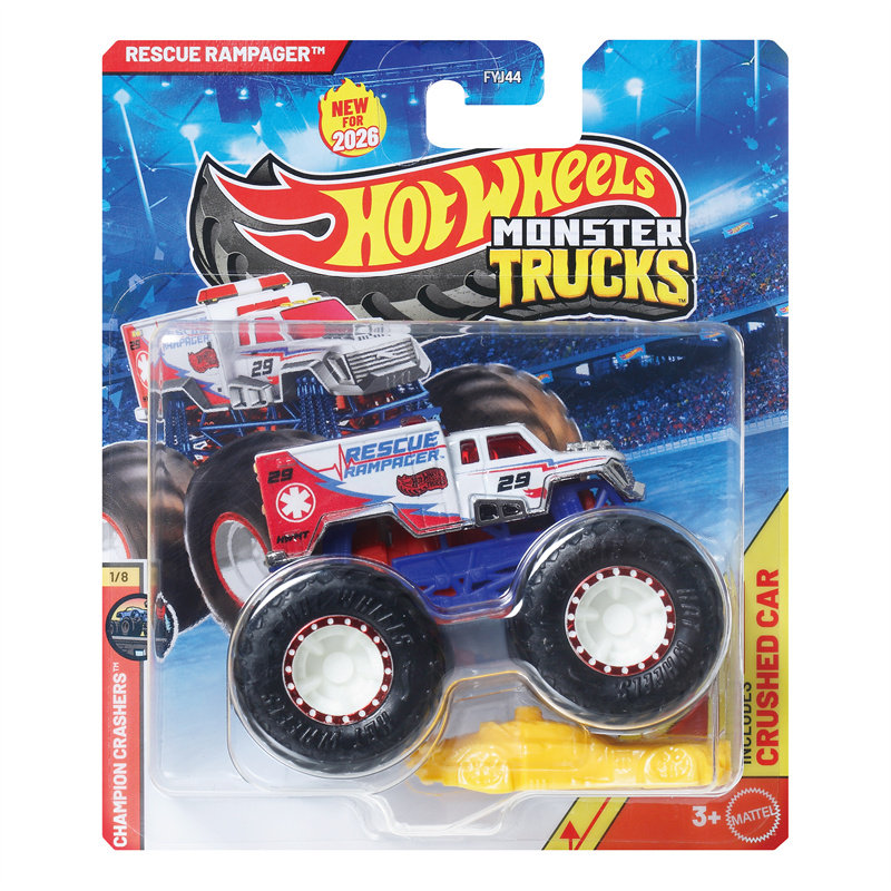 Hot Wheels Car Monster Trucks - Mobil Hot Wheels MONSTER TRUCKS Rescue