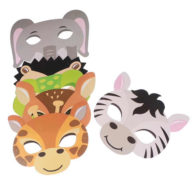 15 Buah/Set Masker Hewan Perma - Zoo Party Games ulasan dan harga