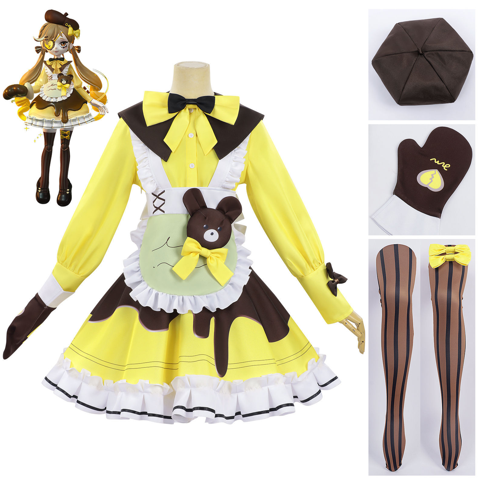 Kostum Cosplay Eggy Party Scar - Party Games Eggy ulasan dan harga