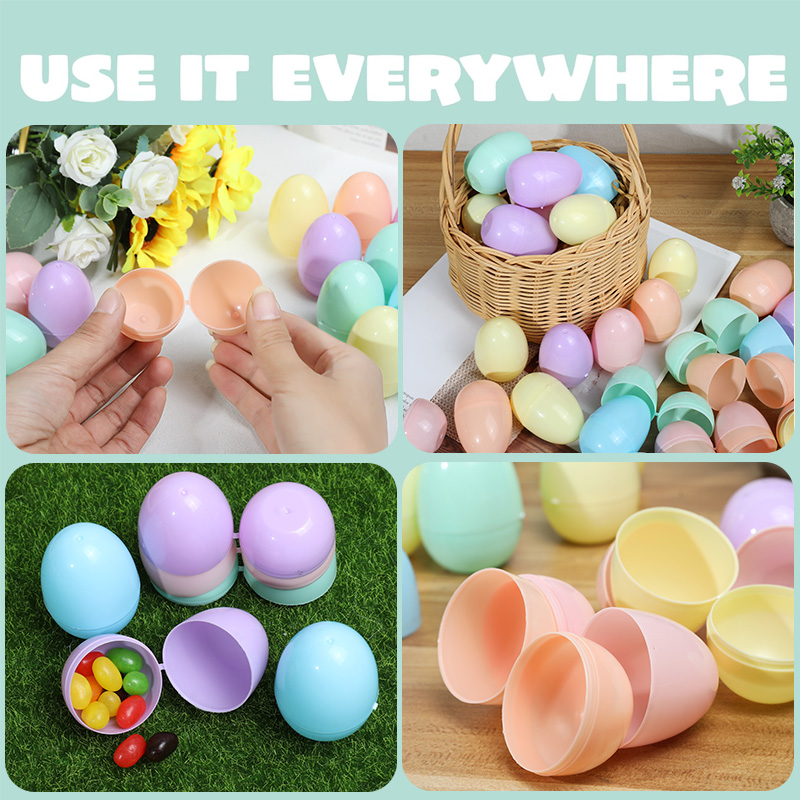 12/24-Pack Plastik Telur Paska - Party Games Easter Egg ulasan dan harga