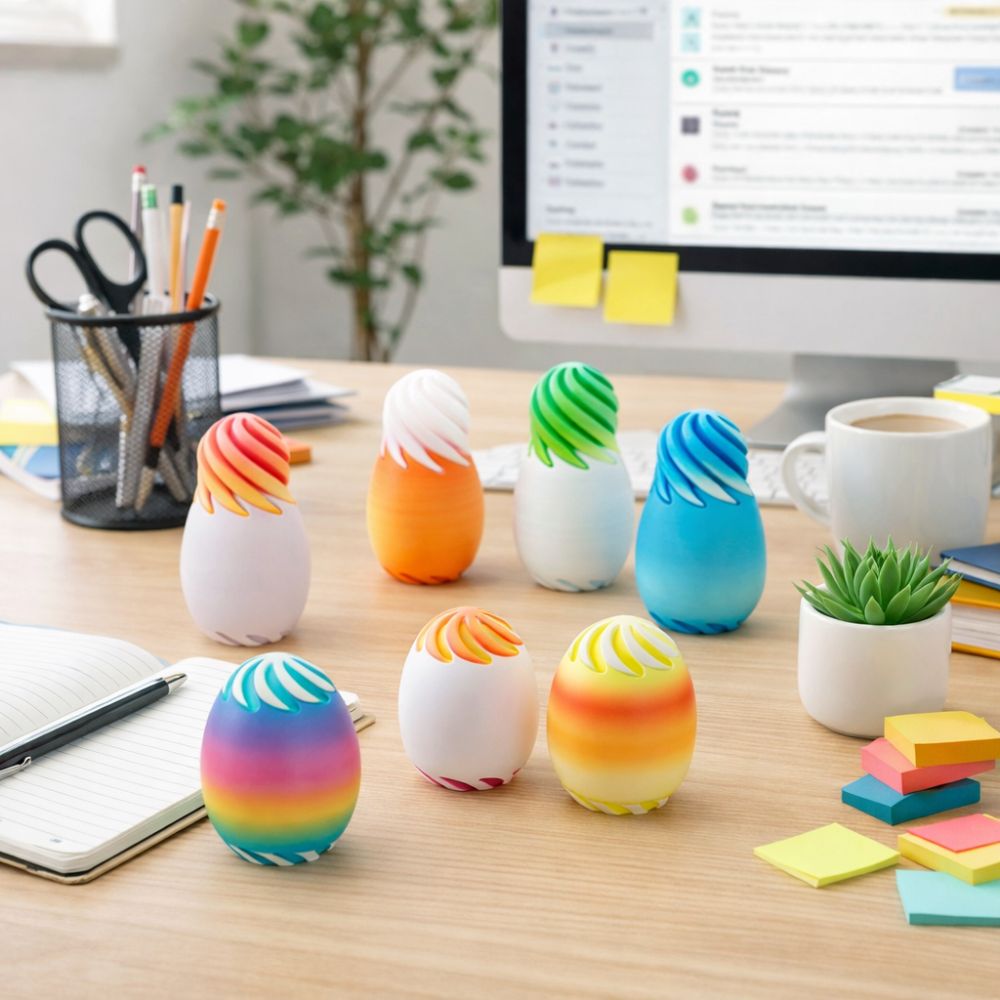 Telur Putar Cetak 3D Anti-Kece - Party Games Easter Egg ulasan dan harga