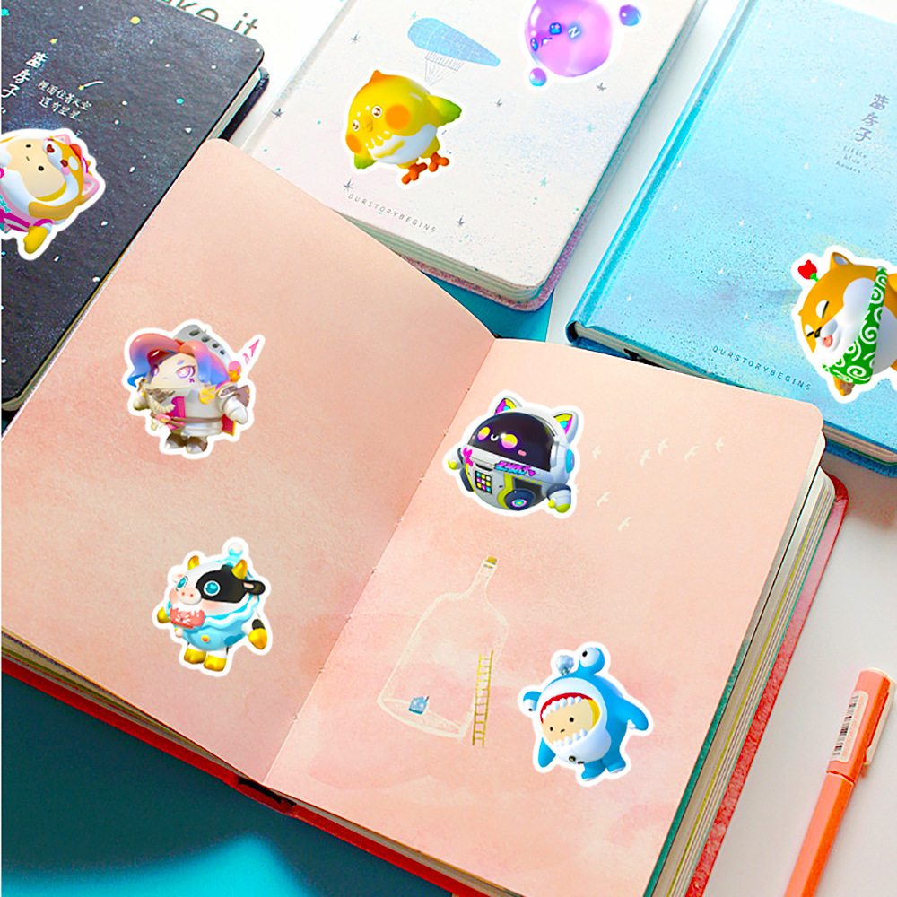 50 Buah Stiker Kartun Pesta Te - Party Games Eggy ulasan dan harga