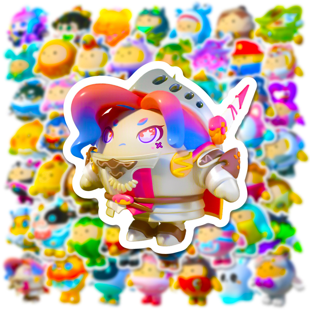 50 Buah Stiker Kartun Pesta Te - Party Games Eggy ulasan dan harga