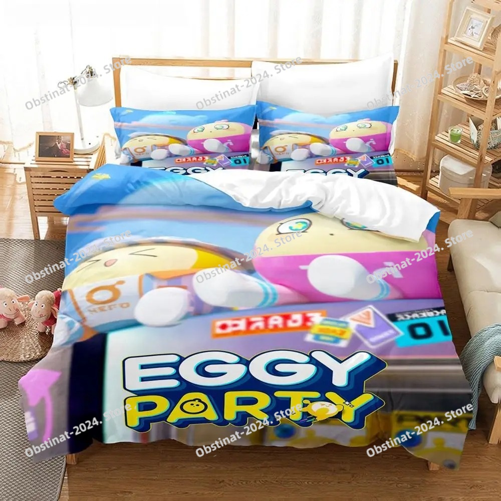 Set Sprei Kasur Tema Eggy Part - Party Games Eggy ulasan dan harga