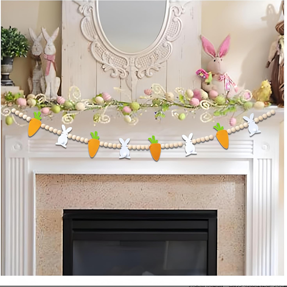 Kelinci kelinci wortel Garland - Party Games Easter Egg ulasan dan harga