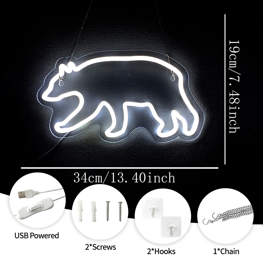 Lampu Neon Beruang Kutub untuk - Zoo Party Games ulasan dan harga